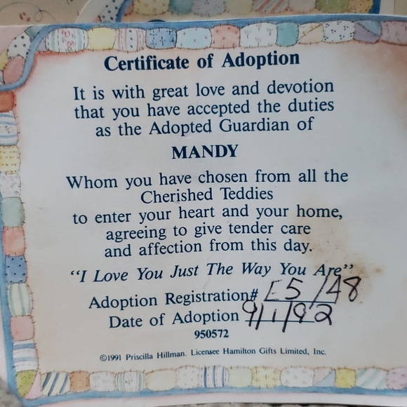 Cherished Teddies, Mandy - Picture 4 of 7